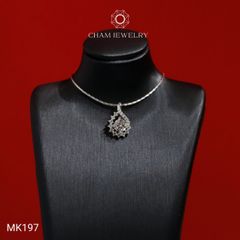 Mặt Dây Chuyền MK197 CHAM JEWELRY, Mặt Kiểu Giọt Nước Chủ 5.5mm (Barcode TMX213)