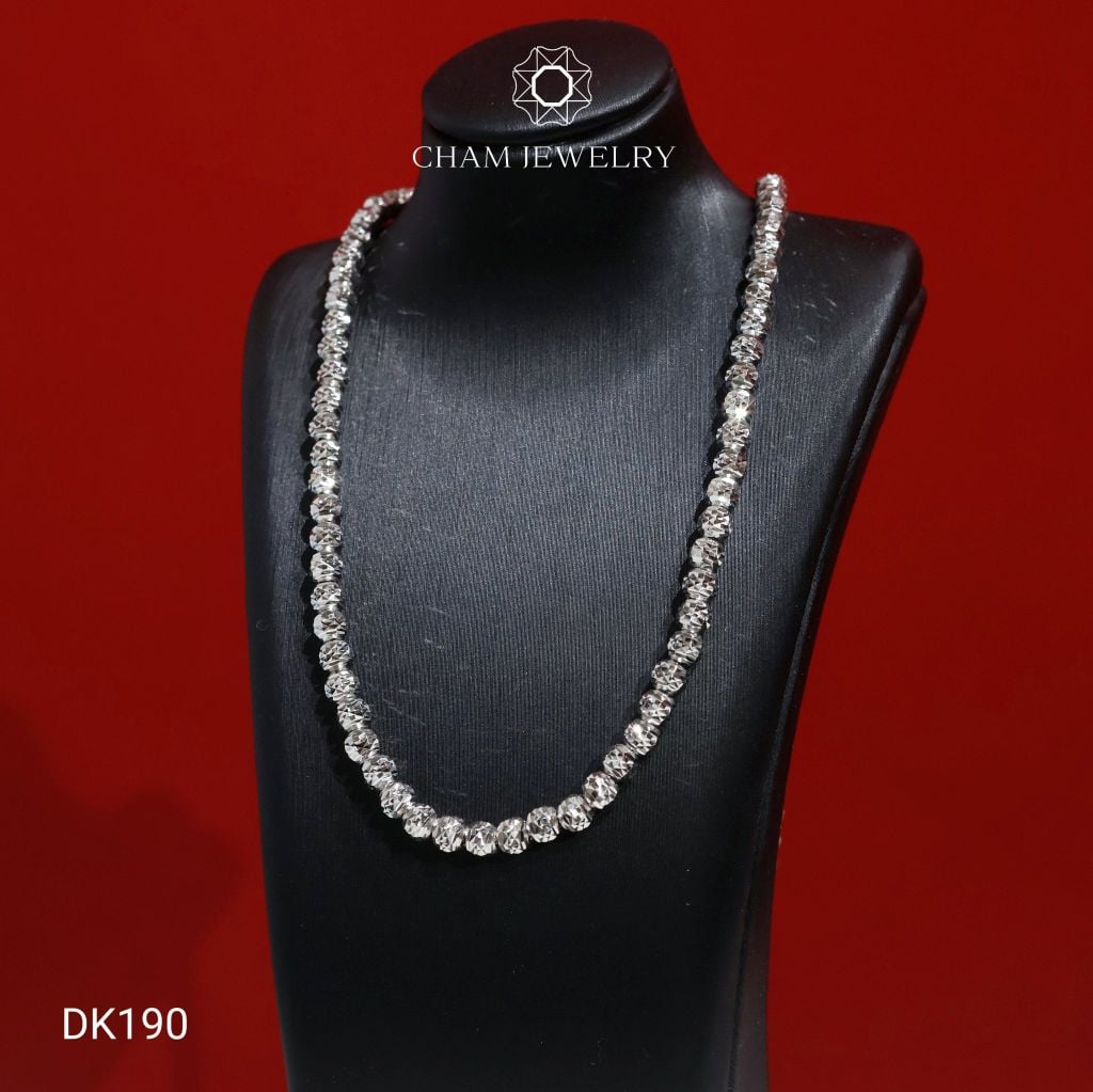 Dây Chuyền DK190 CHAM JEWELRY, Dây Bi Bản 5.5mm (CDMD3)