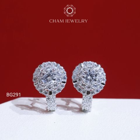 Hoa Tai BG291 CHAM JEWELRY, Chủ 4.5mm (Barcode TBG971).
