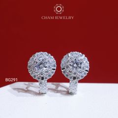 Hoa Tai BG291 CHAM JEWELRY, Chủ 4.5mm (Barcode TBG971).