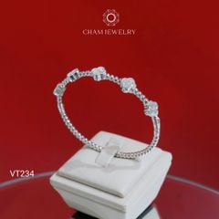 Vòng Tay CHAM JEWELRY VT234, Vòng Cỏ 4 Lá Đai Bi (Barcode TV216).