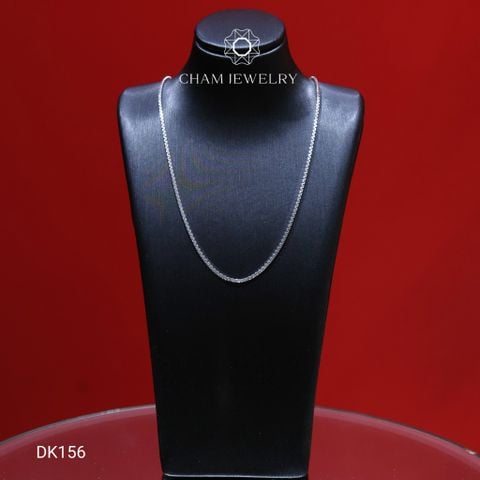 Dây Chuyền DK156 CHAM JEWELRY, Dây Mì Hộp Vuông Bản 1.2mm (Barcode CDYR199).