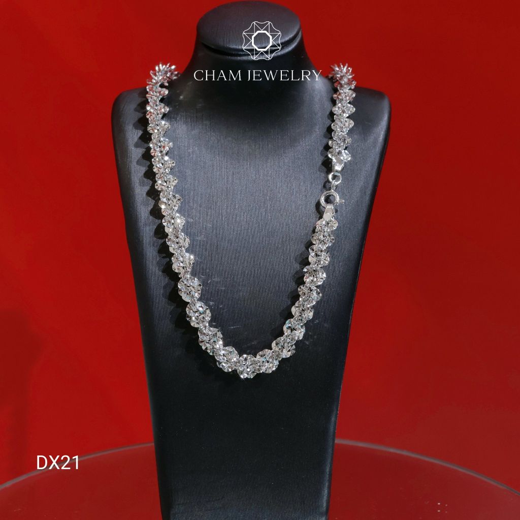 Dây Chuyền CHAM JEWELRY DX21, Dây Xoắn Hạt Dưa Bản 6.5mm (Barcode TDBC833-TDBC692)