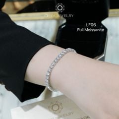 Lắc Tay LF06 CHAM JEWELRY, Full 4.0mm Khóa Tim (Barcode OLT1 ).