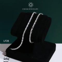 Lắc Tay LF28 CHAM JEWELRY, Lắc Tay Full Moissanite Cao Cấp  (Barcode OHL02)