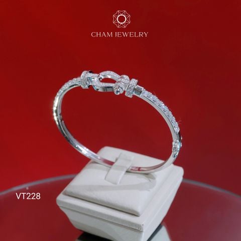 Vòng Tay VT228 CHAM JEWELRY, Vòng Kiểu Bản 3.0mm (Barcode TV207).