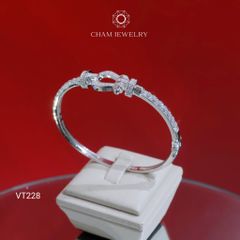 Vòng Tay VT228 CHAM JEWELRY, Vòng Kiểu Bản 3.0mm (Barcode TV207).