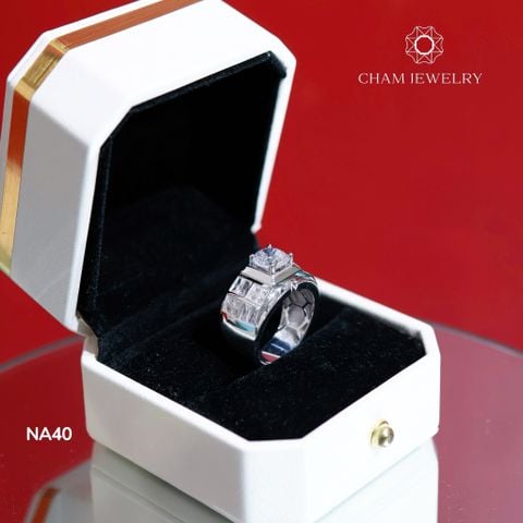 Nhẫn Nam NA40 CHAM JEWELRY, Chủ 9.0mm ( Barcode TNNA336).