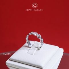 Nhẫn NM119 CHAM JEWELRY, Nhẫn Kim Tiền (Barcode TNF104).