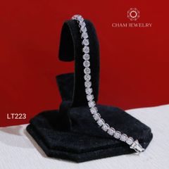 Lắc Tay LT223 CHAM JEWELRY, Lắc Tennis 4.0mm (Barcode TKLT07)