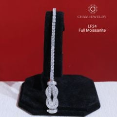 Lắc Tay LF24 CHAM JEWELRY, Lắc Tay Full Moissanite Cao Cấp  (Barcode OTL01)