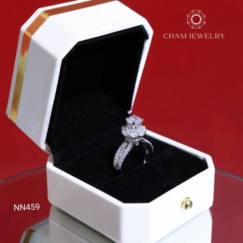Nhẫn Nữ NN459 CHAM JEWELRY, Chủ 6.5mm (Barcod TNN1030).
