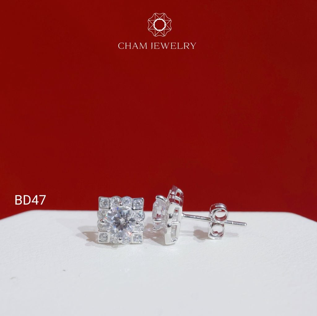 Hoa Tai BD47 CHAM JEWELRY, Chủ 5.0mm (Barcode TBD1610).