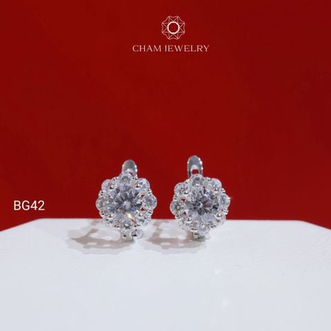 Hoa Tai BG42 CHAM JEWELRY , Chủ 5.5mm (Barcode TBG1071)