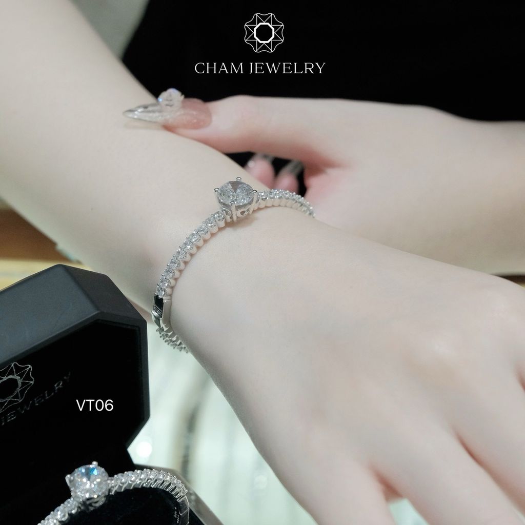 Vòng Tay CHAM JEWELRY VT06, Chủ 10mm (Barcode TV49).