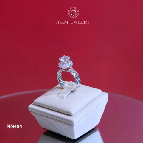 Nhẫn Nữ NN494 CHAM JEWELRY, Chủ 6.5mm (Barcode TNN1166).