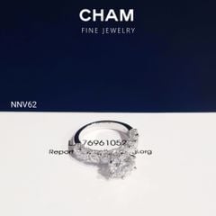 Nhẫn Nữ NNV62 Vàng 10k Chủ 8.1mm Kim Cương Lab Grown Diamond (Barcode DNU05)