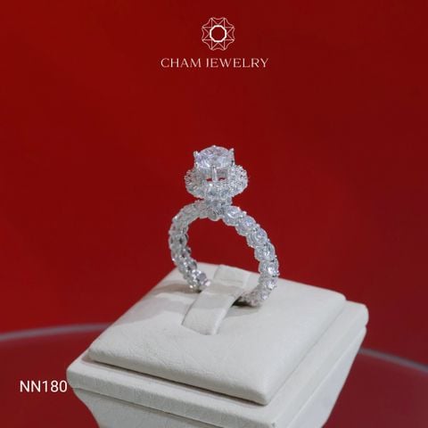 Nhẫn NN180 CHAM JEWELRY, Chủ 7.0mm (Barcode TNN1808).