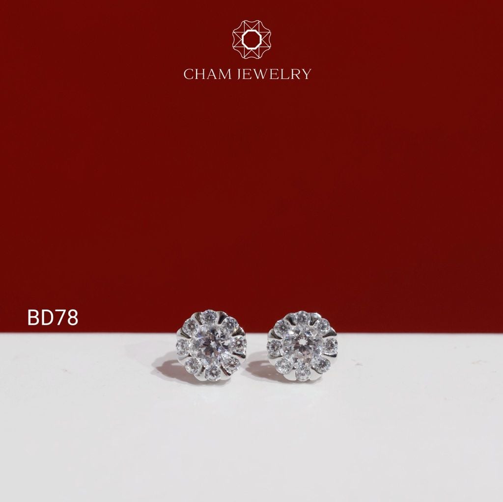 Hoa Tai BD78 CHAM JEWELRY, Chủ 3.5mm (Barcode TBD1775).