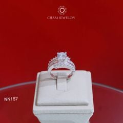 Nhẫn NN157 CHAM JEWELRY, Chủ 6.5mm (Barcode TNN1780).
