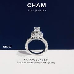 Nhẫn Nữ NNV59 Vàng 10k Chủ 5.4 Kim Cương Lab Grown Diamond