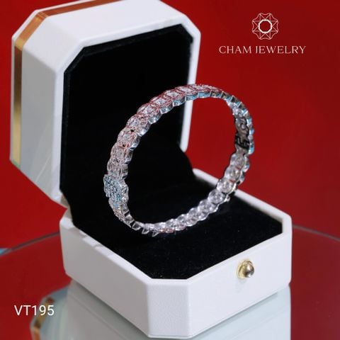 Vòng Tay VT195 CHAM JEWELRY, Vòng Kim Tiền, Bản 8.0mm (Barcode CV7881)