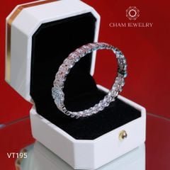 Vòng Tay VT195 CHAM JEWELRY, Vòng Kim Tiền, Bản 8.0mm (Barcode CV7881)