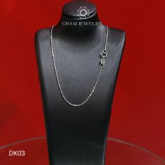 Dây Chuyền CHAM JEWELRY DK03, Bản 1.0mm (Barcode TDY590-CDAYY236-CHD156-TDY714-CDYR0114-C10D11D-CDYR220-NDCS5).