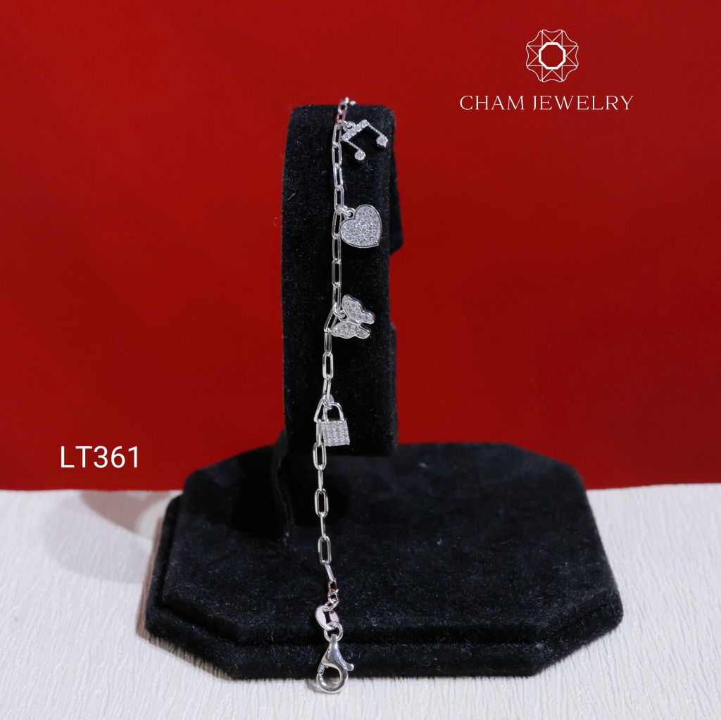 Lắc Tay LT361 CHAM JEWELRY , Lắc Xích Charm Kiểu (Barcode TLT1556).
