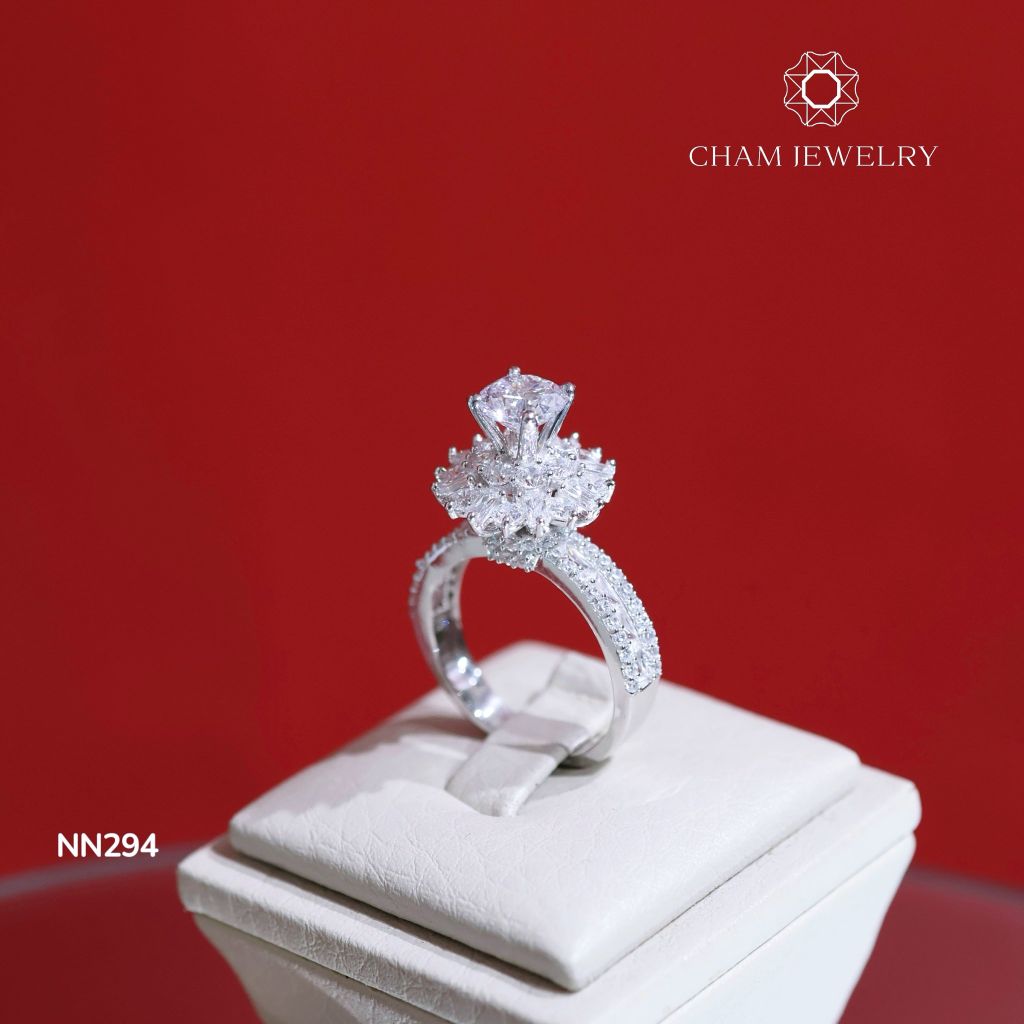 Nhẫn CHAM JEWELRY NN294 , Chủ 6.5mm ( Barcode TNN1090).