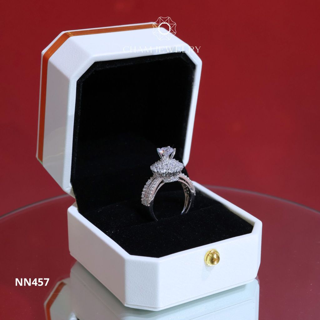 Nhẫn Nữ CHAM JEWELRY NN457, Chủ 6.0mm (Barcod CNTN370).