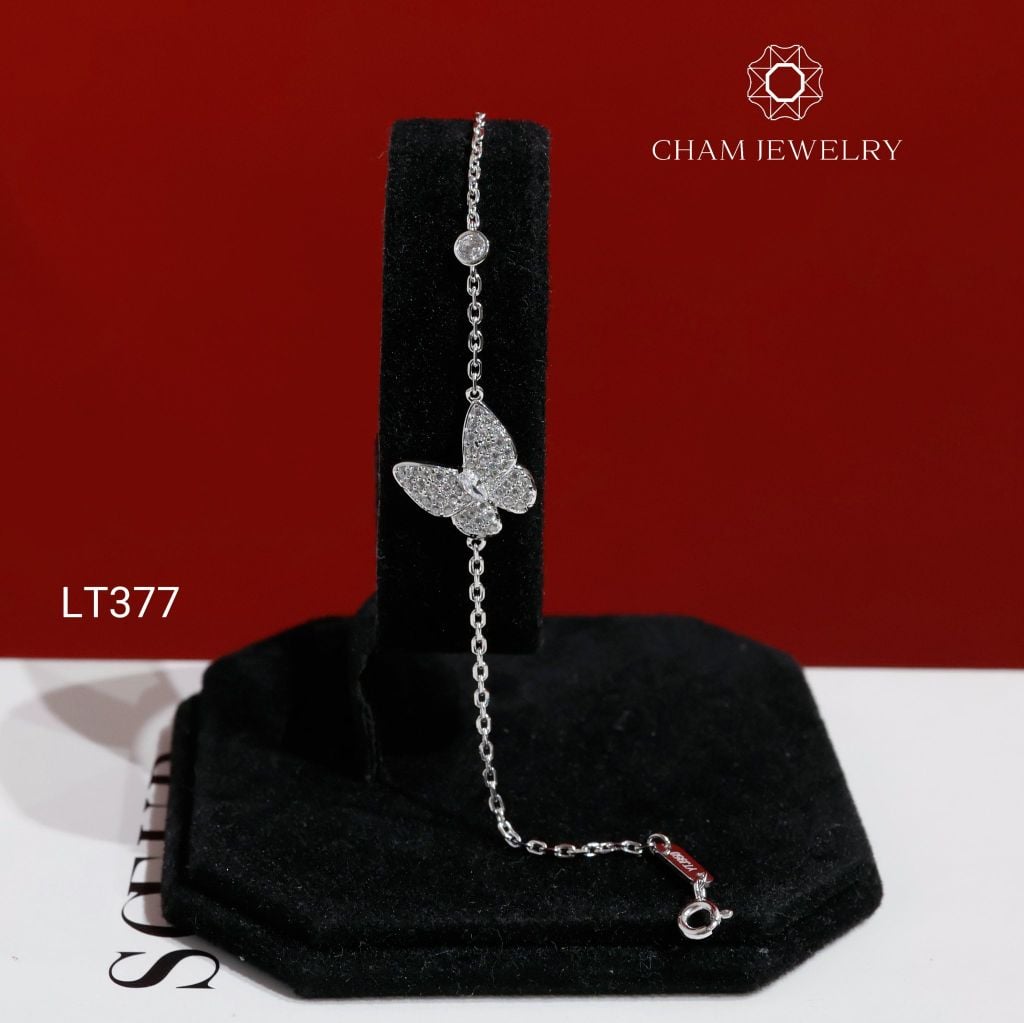 Lắc Tay LT377 CHAM JEWELRY, Lắc Tay Bướm (Barcode TLT1620)