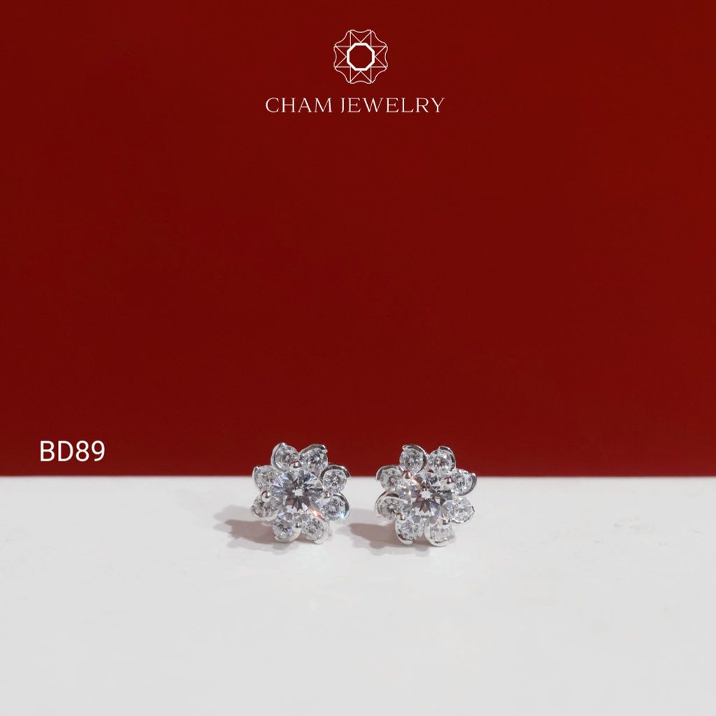 Hoa Tai CHAM JEWELRY BD89, Chủ 3.5mm (Barcode TBD1801)