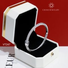 Vòng Tay CHAM JEWELRY VT247, Vòng Kiểu Full Đá 2.5mm (Barcode PVH359)