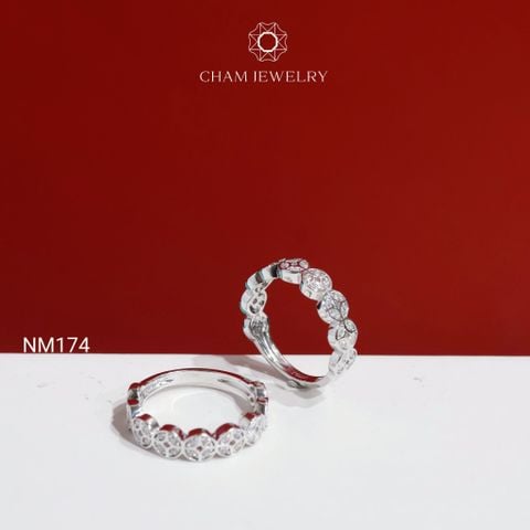 Nhẫn CHAM JEWELRY NM174, Nhẫn Kim Tiền Bản 4.5mm (Barcode C43N1789).