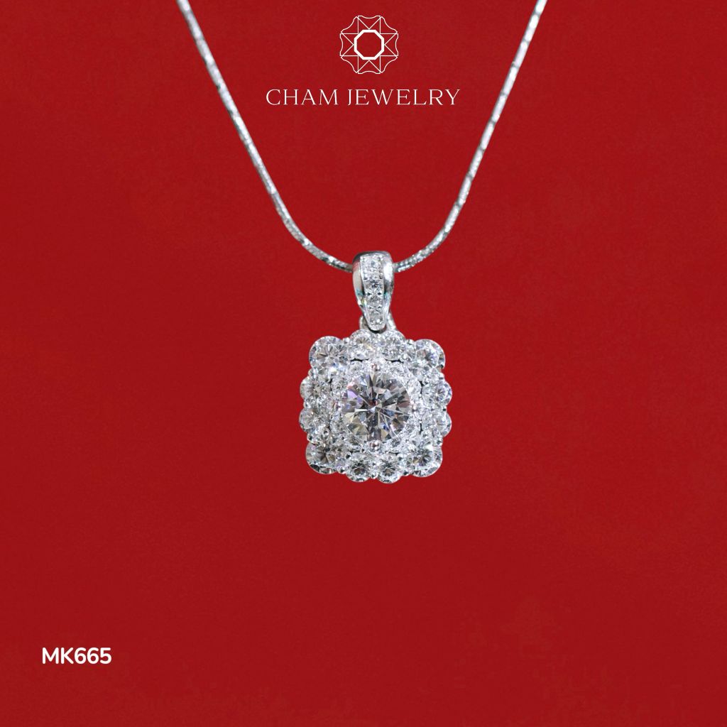 Mặt Dây Chuyền MK665 CHAM JEWELRY, Viên Chủ 6.0mm (Barcode TMA1774).