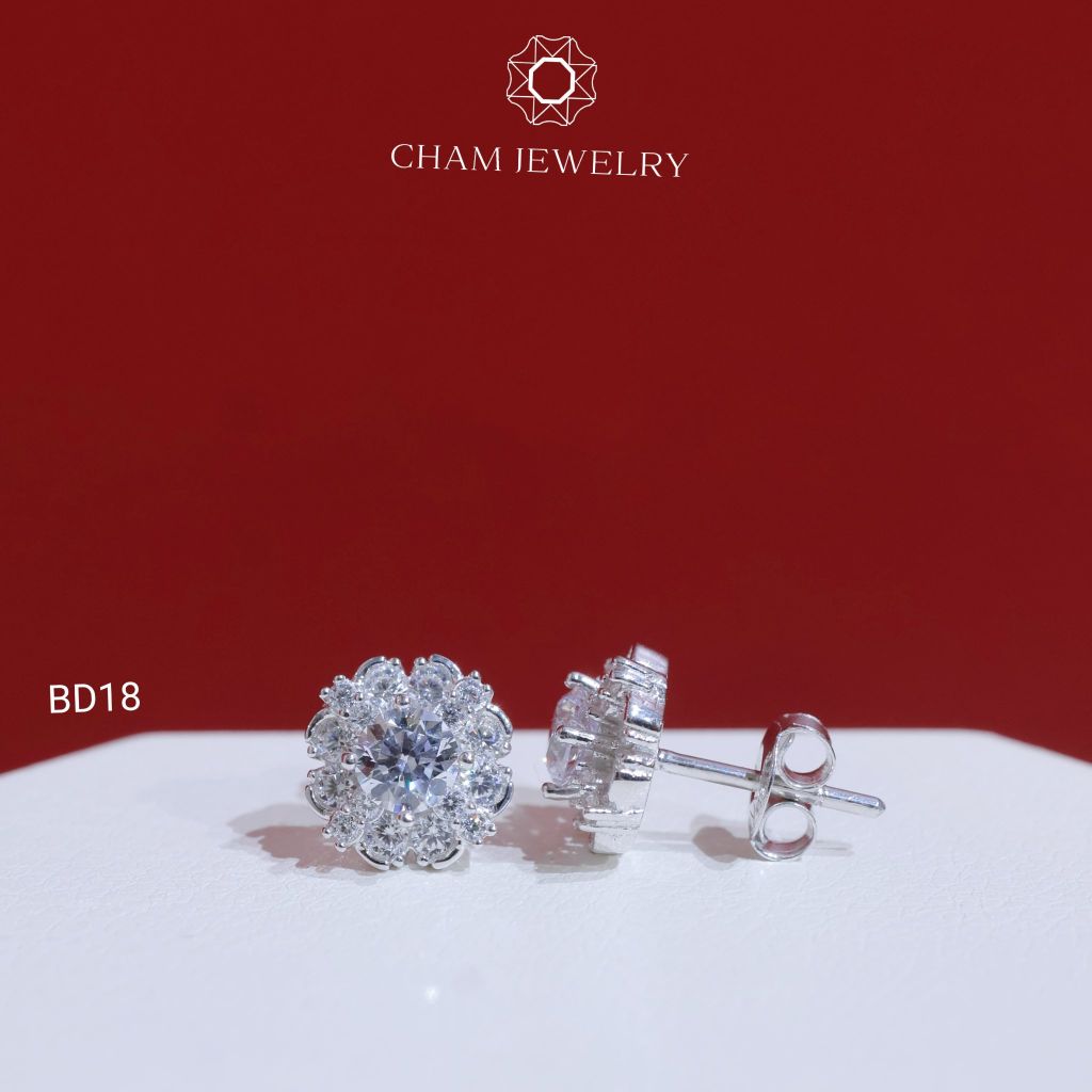 Hoa Tai CHAM JEWERLY BD18, Chủ 4.5mm (Barcode TBD1418)