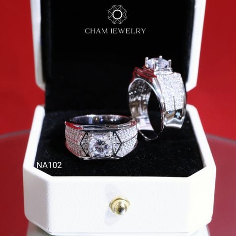 Nhẫn Nam NA102 CHAM JEWELRY, Chủ 7.0mm (Barcode CATIN219).