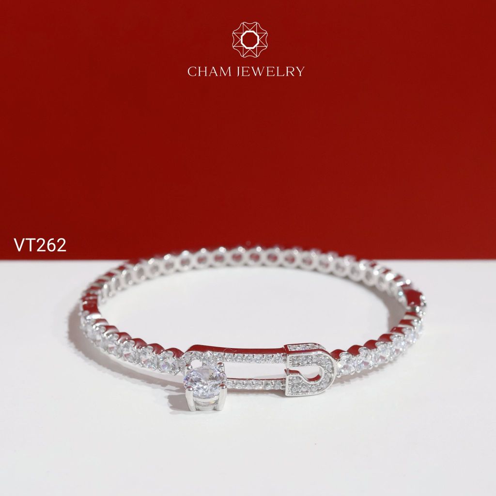 Vòng Tay CHAM JEWELRY VT262, Vòng Kiểu Đá 3.5mm (Barcode PVH370)