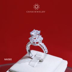 Nhẫn NN580 CHAM JEWELRY, Chủ 7.5mm (Barcode CNNK603)