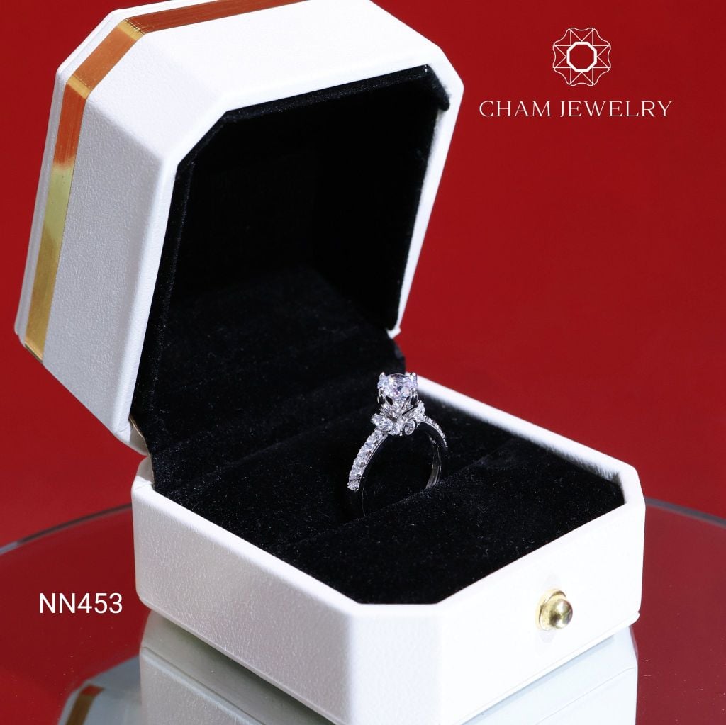 Nhẫn Nữ CHAM JEWELRY NN453, Chủ 6.0mm (Barcod TNN1382).