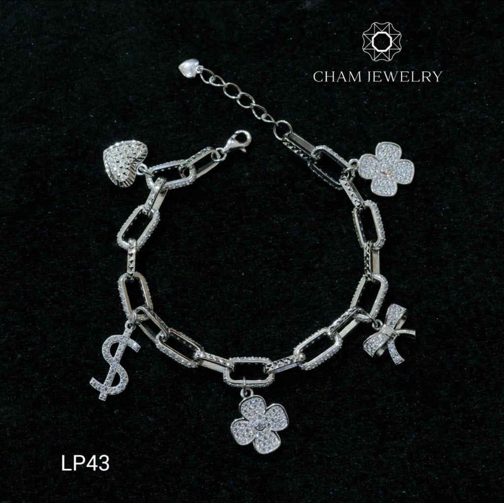 Lắc Tay LP43 CHAM JEWELRY , Lắc Xích Charm (Barcode CL7265)