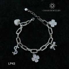 Lắc Tay LP43 CHAM JEWELRY , Lắc Xích Charm (Barcode CL7265)