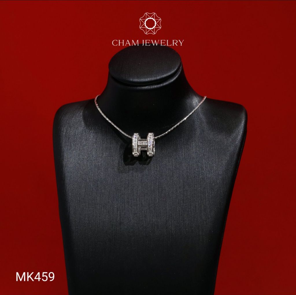 Mặt Dây Chuyền MK459 CHAM JEWELRY, Mặt Chữ H (Barcode CADM26B - TMX178 ).