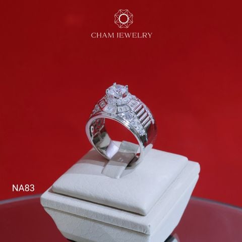 Nhẫn Nam NA83 CHAM JEWELRY, Chủ 6.5mm (Barcode CPCNN70).