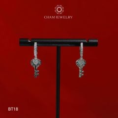 Hoa Tai CHAM JEWERLY BT18, Hoa Tai Tòn Ten Chìa Khóa ( Barcode TBT733).