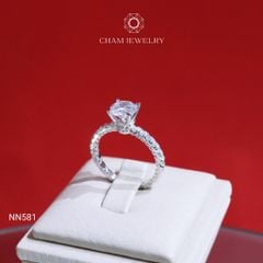 Nhẫn NN581 CHAM JEWELRY, Chủ 6.5mm (Barcode CN7230 - CN7233)