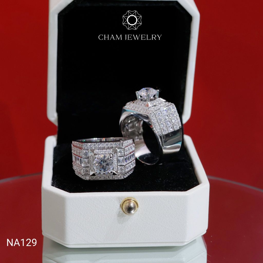 Nhẫn Nam NA129 CHAM JEWELRY, Chủ 7.0mm (Barcode TNNA449)