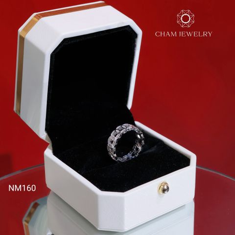 Nhẫn NM160 CHAM JEWELRY , Nhẫn Kim Tiền Bản 6.0mm ( Barcode TNDT83).