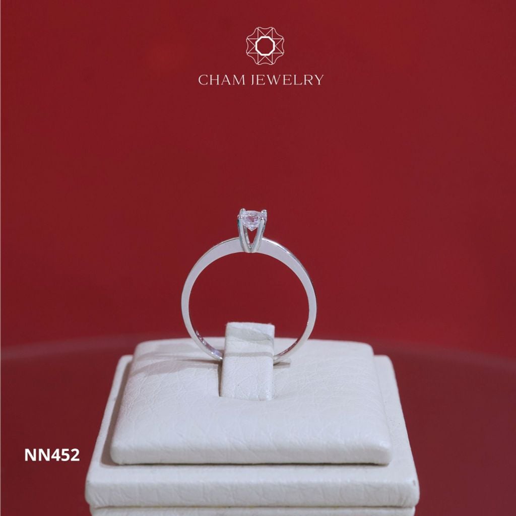 Nhẫn Nữ CHAM JEWELRY NN452, Chủ 4.0mm (Barcod TNN970).